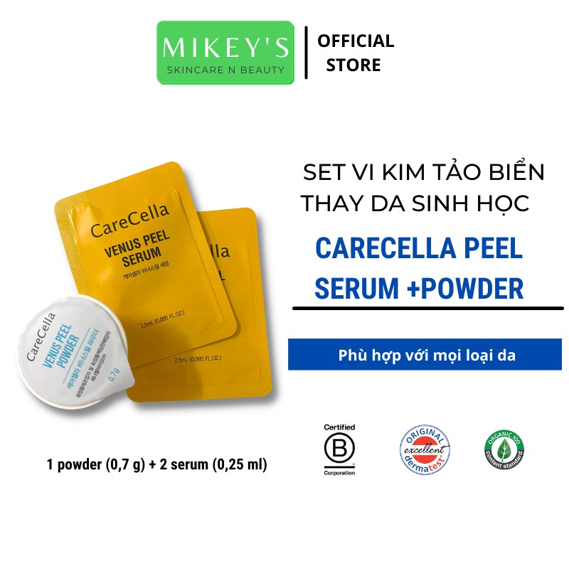 Thay da sinh học, peel da sinh học CARECELLA VENUS PEEL SERUM vi kim tảo biển Hàn Quốc (1 set) | BigBuy360 - bigbuy360.vn