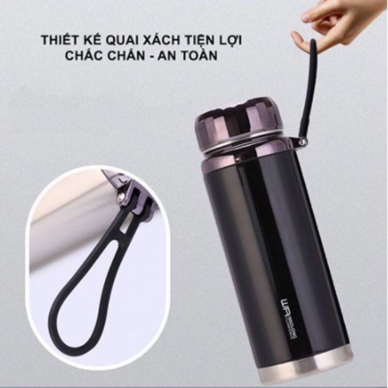 BÌNH GIỮ NHIỆT INOX NÓNG LẠNH 2 LỚP CAO CẤP NHIỀU DUNG TÍCH 1500ml