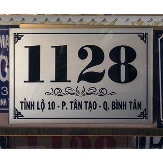 (HỎA TỐC giao trong 1h )Bảng số nhà mica - tặng kèm băng keo 2 mặt