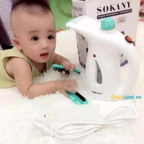 BÀN ỦI HƠI NƯỚC KIÊM MÁY XÔNG MẶT SOKANY ZJ-668 2in1 (10281, LM)