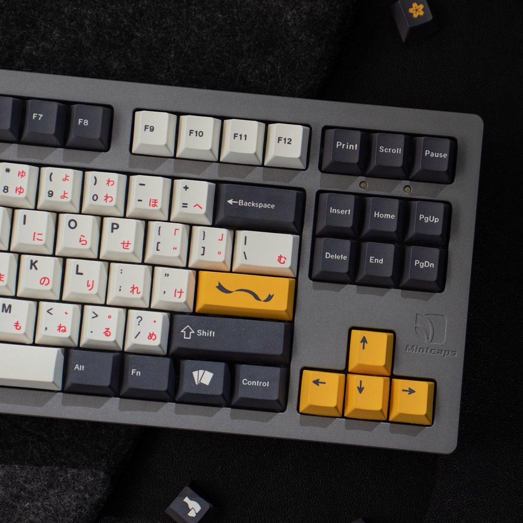 Bộ 130 Phím PBT GMK Matsu Nhật Bản / Tiếng Anh / Anh Đào Cho Bàn Phím Cơ MX