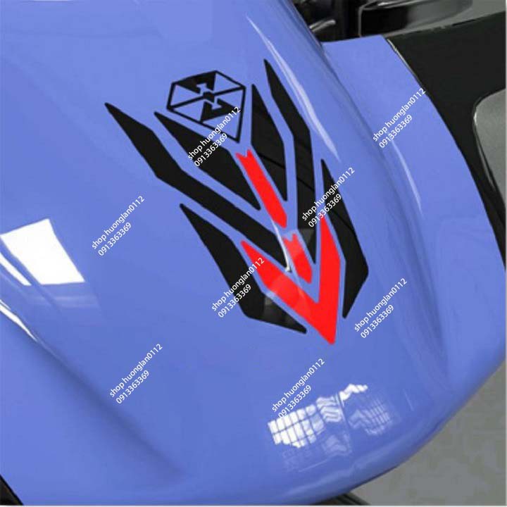 Tem decal dán dè trước xe máy Spirit Beast chính hãng phản quang (giá 1 cái )