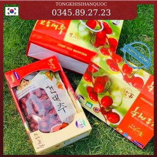 Táo đỏ sấy khô hộp 1kg hàn quốc date 2024