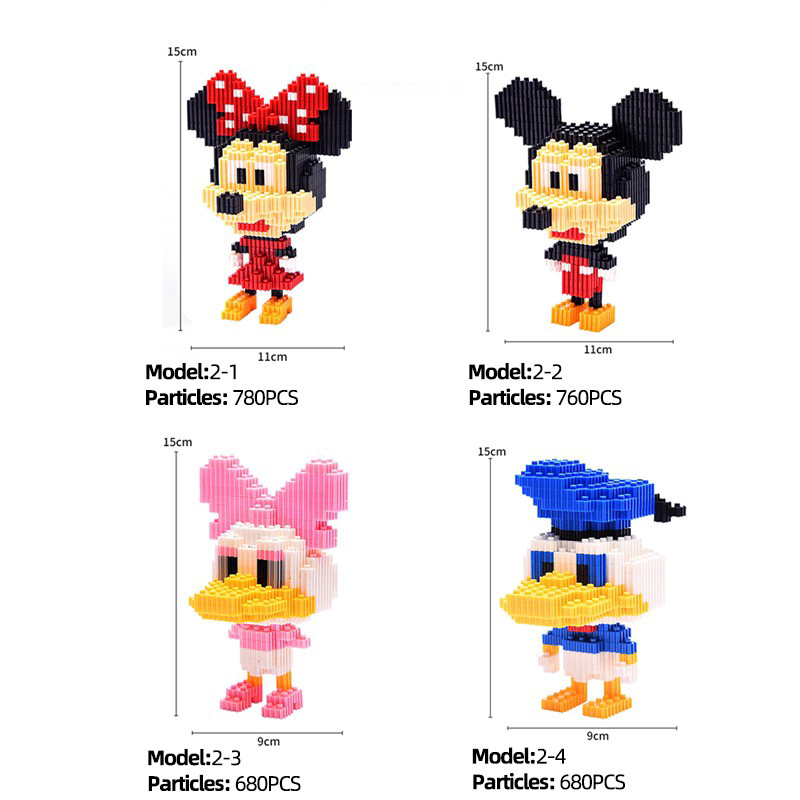 Bộ Đồ Chơi Lego Xếp Hình Chuột Mickey & Mini Cho Người Lớn Và Trẻ Em