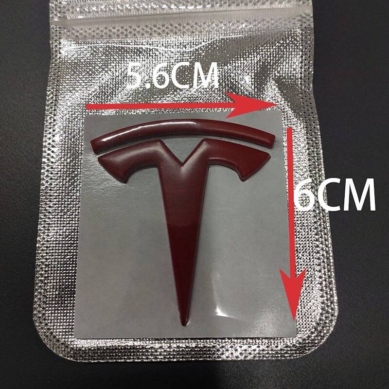 FENDER Sticker Kim Loại Hình Logo Tesla Dán Trang Trí Xe Hơi