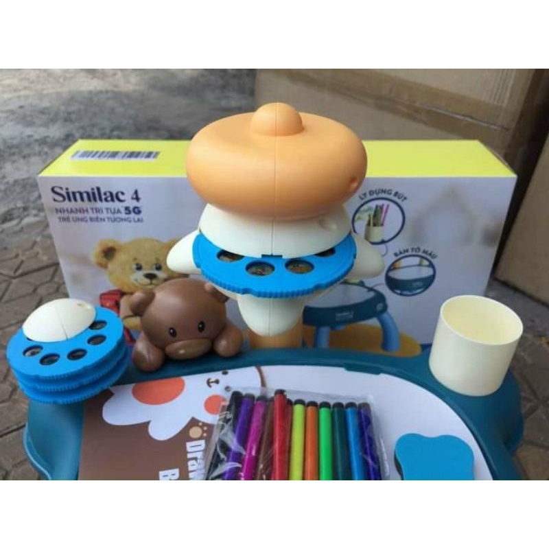 Bộ Bàn Tập Vẽ Sáng Tạo Cho Bé Similac, Có Chiếu Đèn, Dùng Pin -