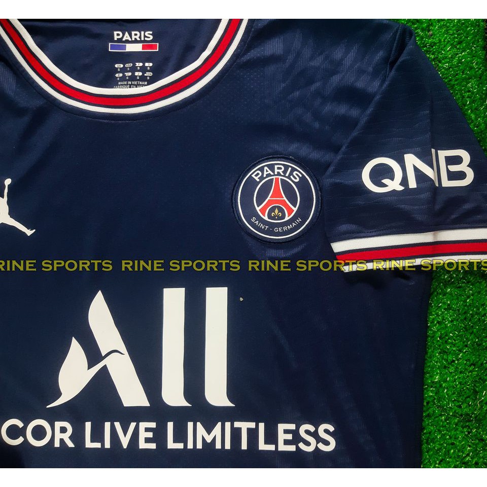 Bộ Áo bóng đá PSG - Paris Saint-Germain sân nhà  hàng Thailand chuẩn thi đấu . mùa mới 2021 - 2022