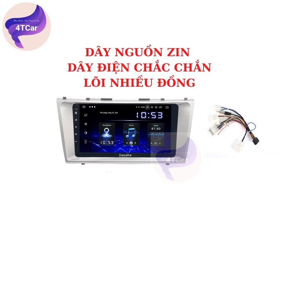 Mặt dưỡng Toyota Camry 2006-2009  lắp màn hình dvd android  9 Inc  - Hàng Chuẩn