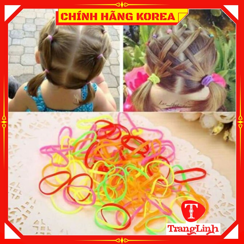 Chun buộc tóc cho bé nhiều màu siêu rẻ 1k