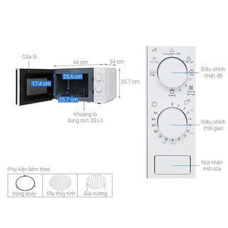 Lò vi sóng Electrolux EMG20K38GWP