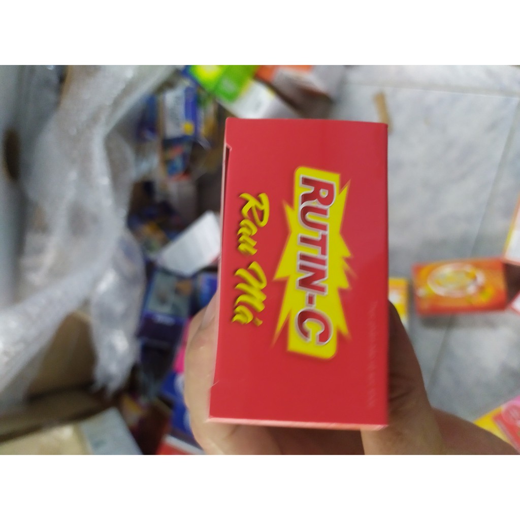 RUTIN - C rau má hỗ trợ điều trị viêm loét miệng, xuất huyết, chảy máu, trĩ ngoại trĩ nội hop 30 viên