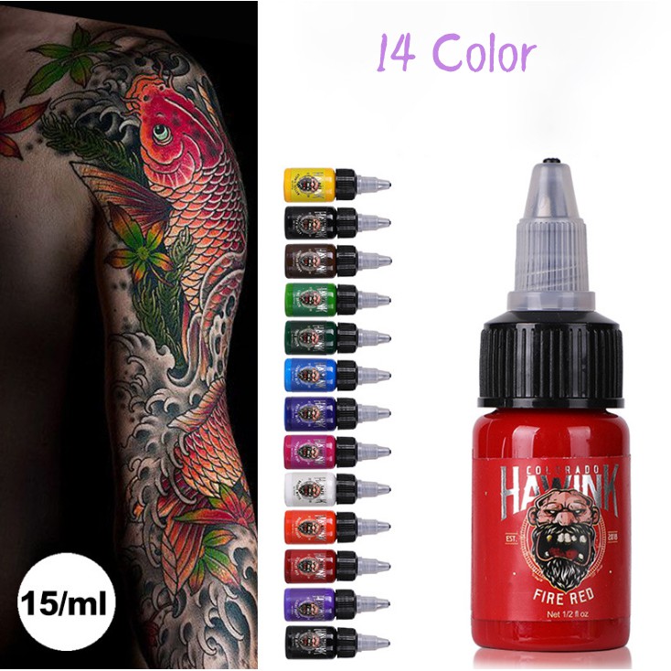 15ml (1/2 oz) Màu Vẽ Cơ Thể 14 Màu