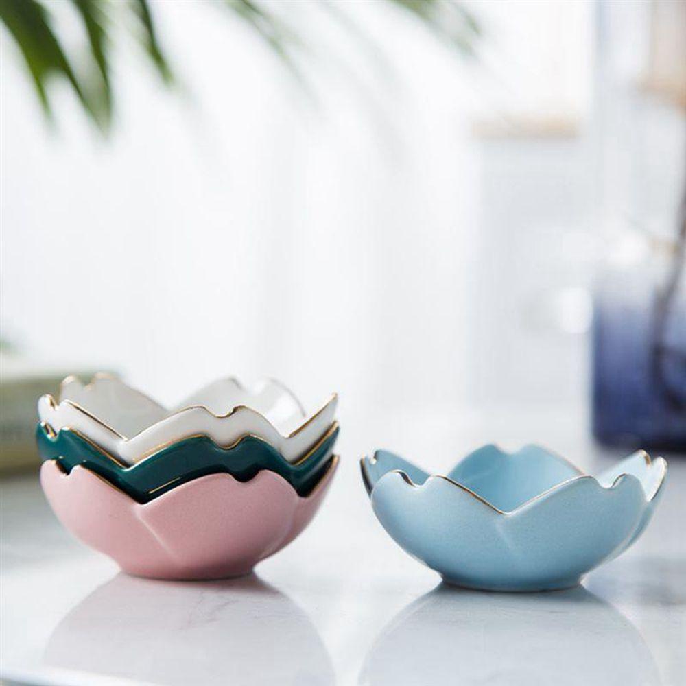 Đĩa Gia Vị HARRIETT Nhỏ 1pc|Đĩa Sứ Đựng Gia Vị Hình Hoa Anh Đào