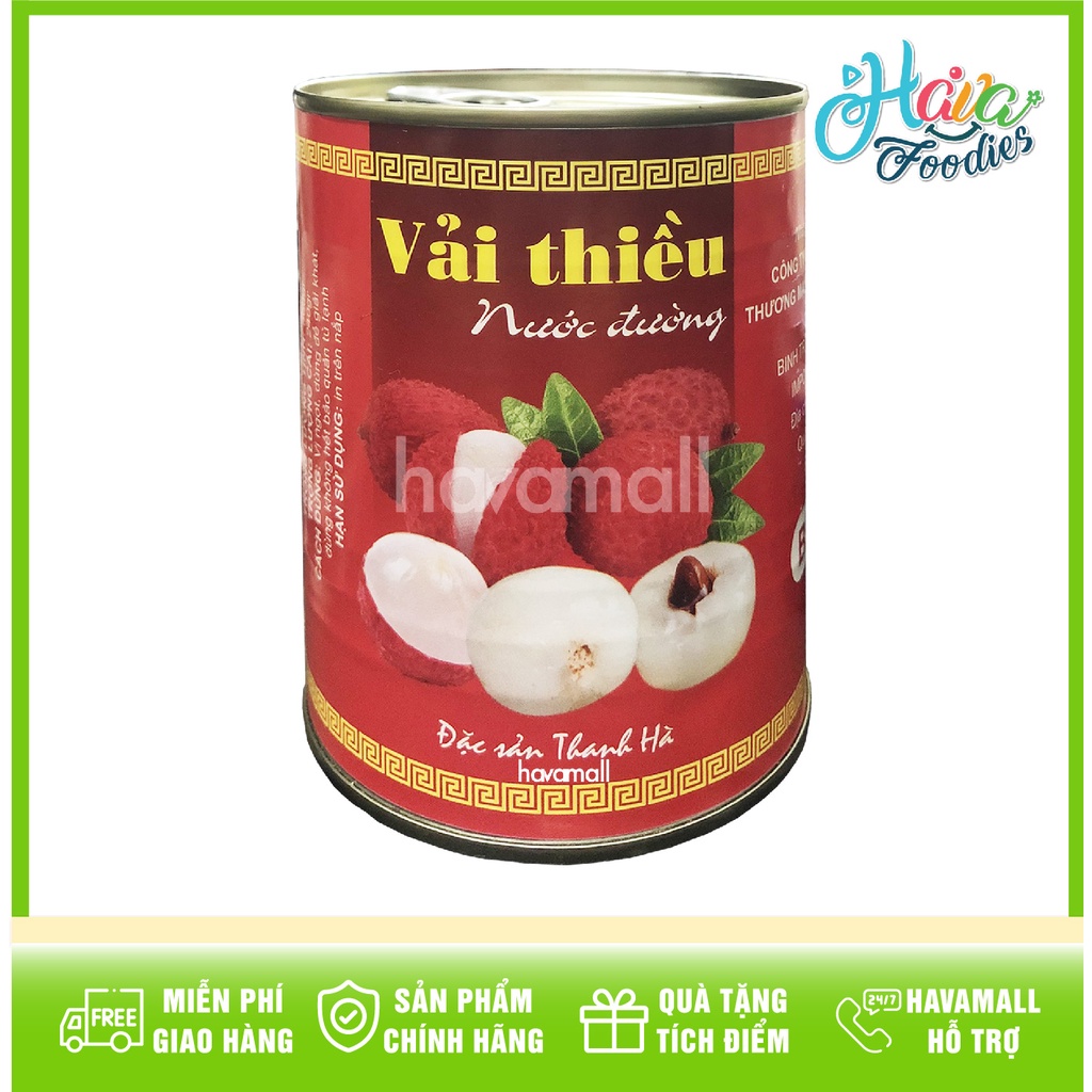 [HÀNG CHÍNH HÃNG] Vải Ngâm Nước Đường Đặc Sản Thanh Hà 560gr