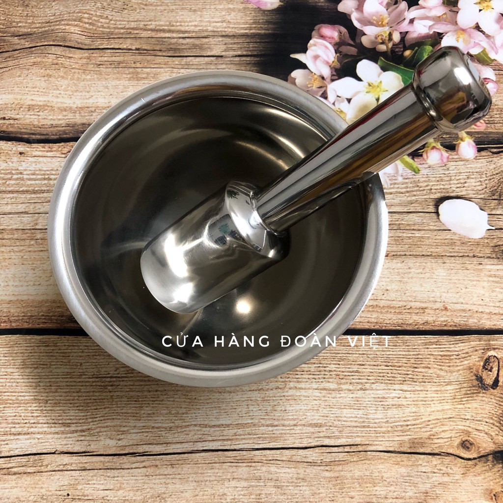 Bộ Cối Chày Inox 16 cm