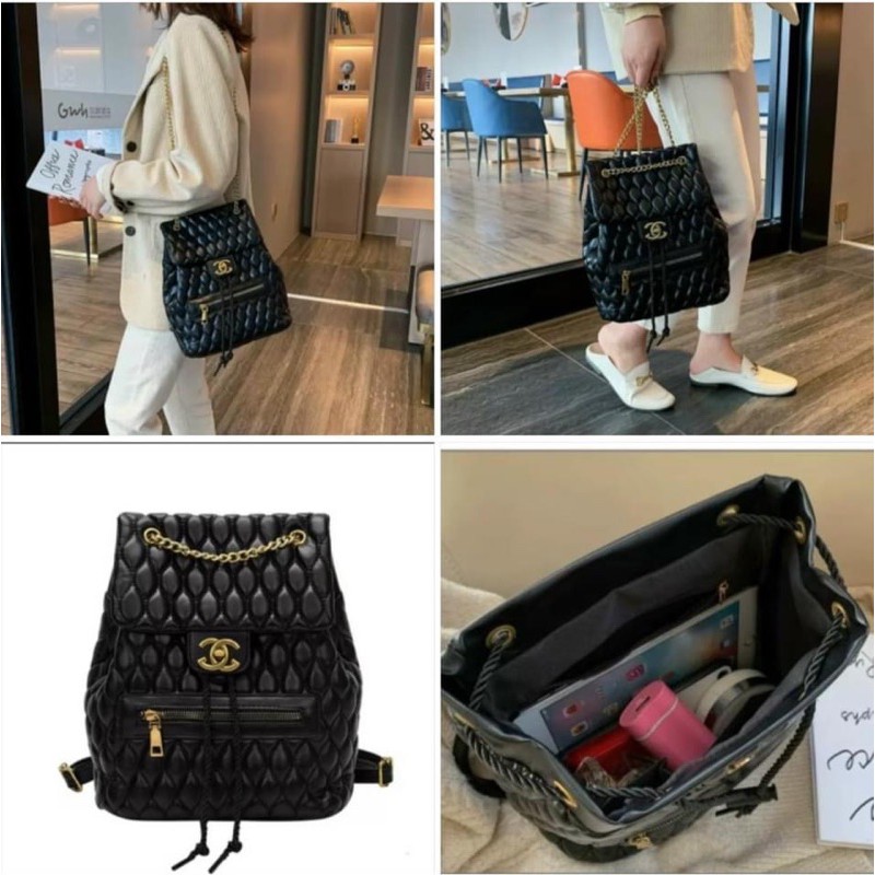 Balo nữ da trám trần ,kích thước 22cm.3 trong 1.