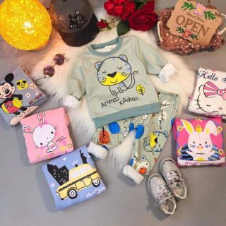 2 Bộ nỉ lót lông cho bé trai