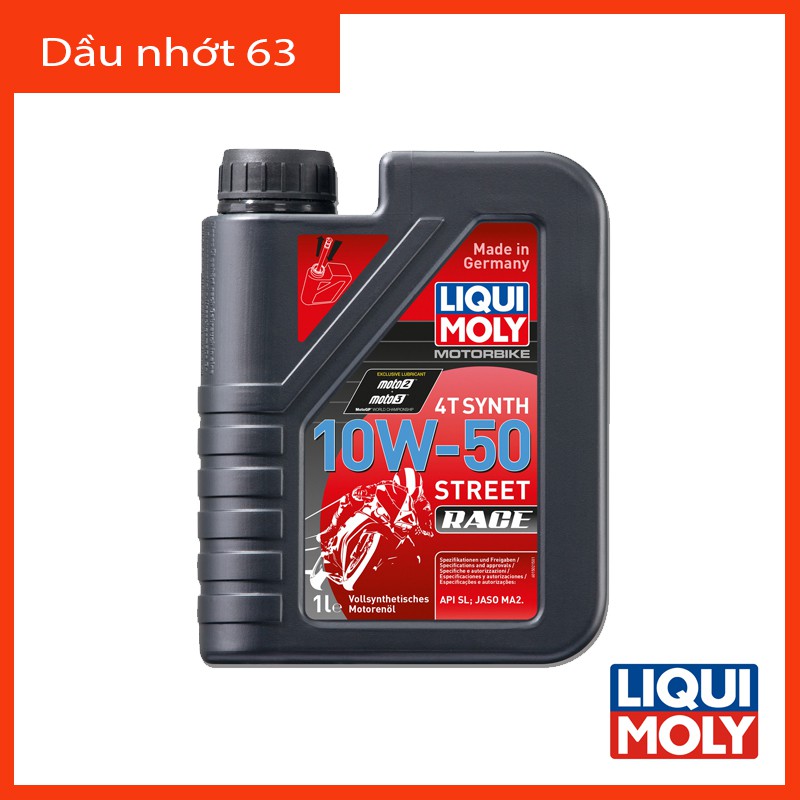 Nhớt Liqui Moly Street Race 10w50 Dành Cho Xe Côn Tay Và Xe PKL