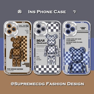 Ốp Điện Thoại Dẻo Trong Suốt Họa Tiết Gấu Kaws Dễ Thương Cho iPhone 13 iPhone 7 8 Plus X XR XS 11 12 Pro Max