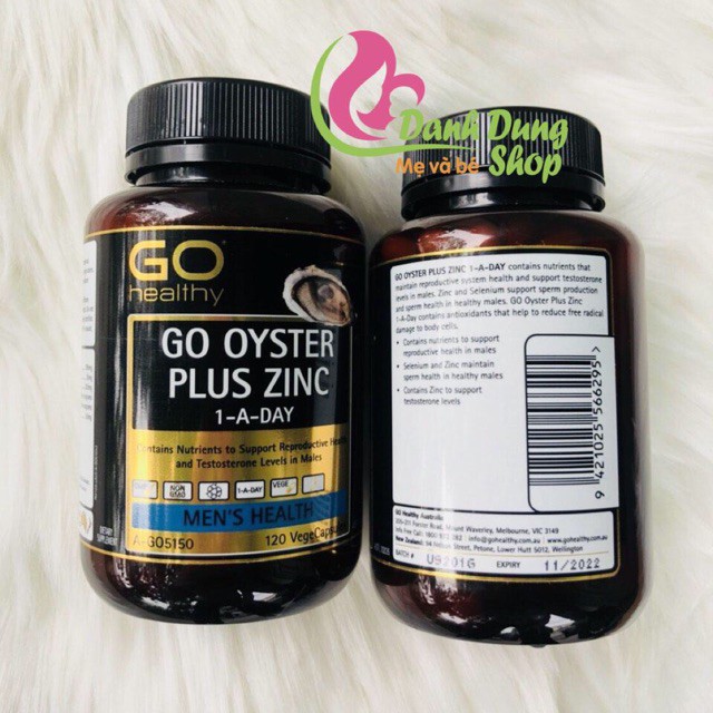 Tinh chất hàu Go Oyster Plus Zinc 1-a-day 120 viên