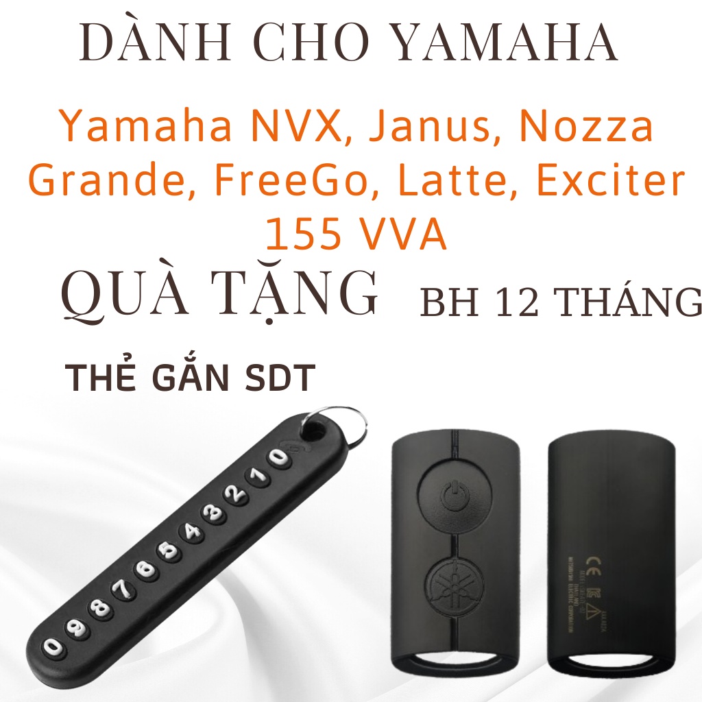 Bao Da Chìa Khóa Yamaha Nvx Yamaha Janus Yamaha Grande,Bọc Chìa Khóa Yamaha Exciter 155VVA  NVX, Grande