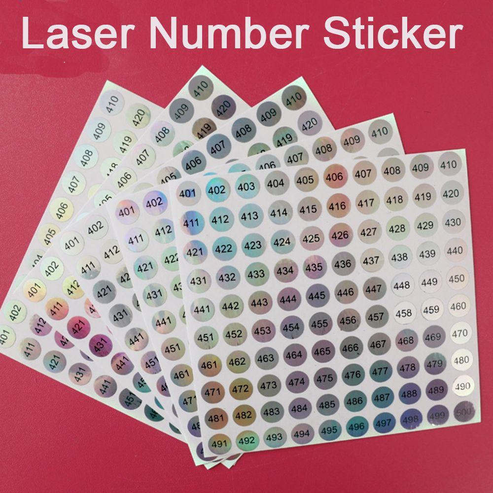 Nhãn Dán Số 1-500 Tự Dính Trang Trí Sổ Tay Sáng Tạo
