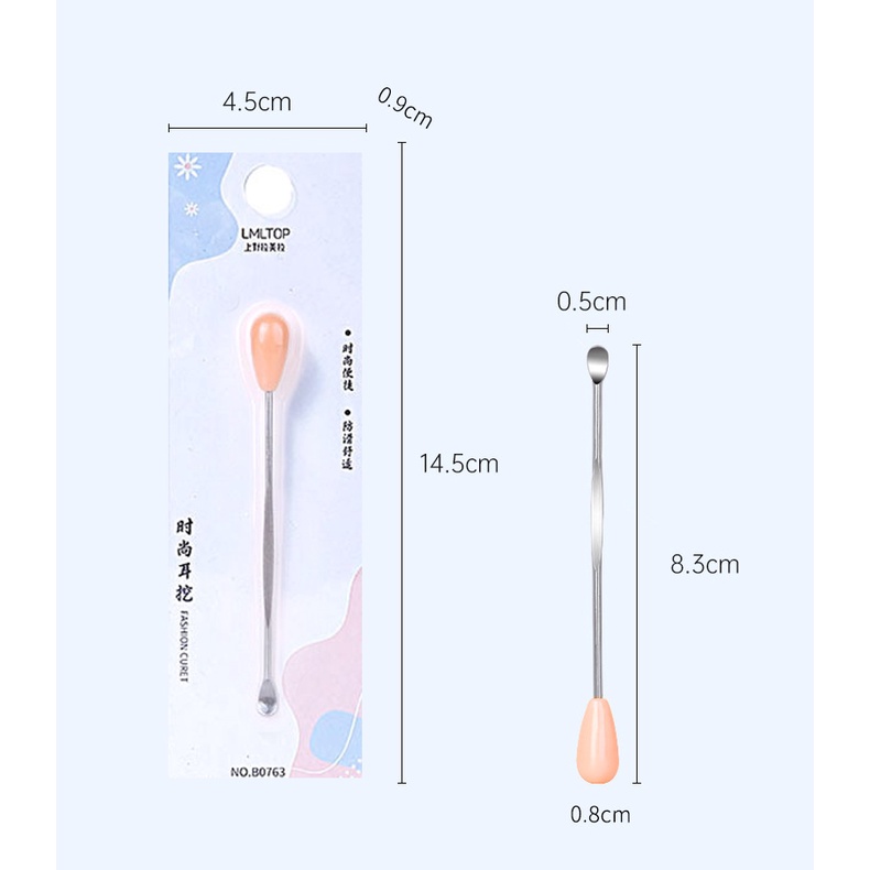 Que Lấy Ráy Tai Inox Không Gỉ Nhỏ Gọn Tiện Lợi An Toàn