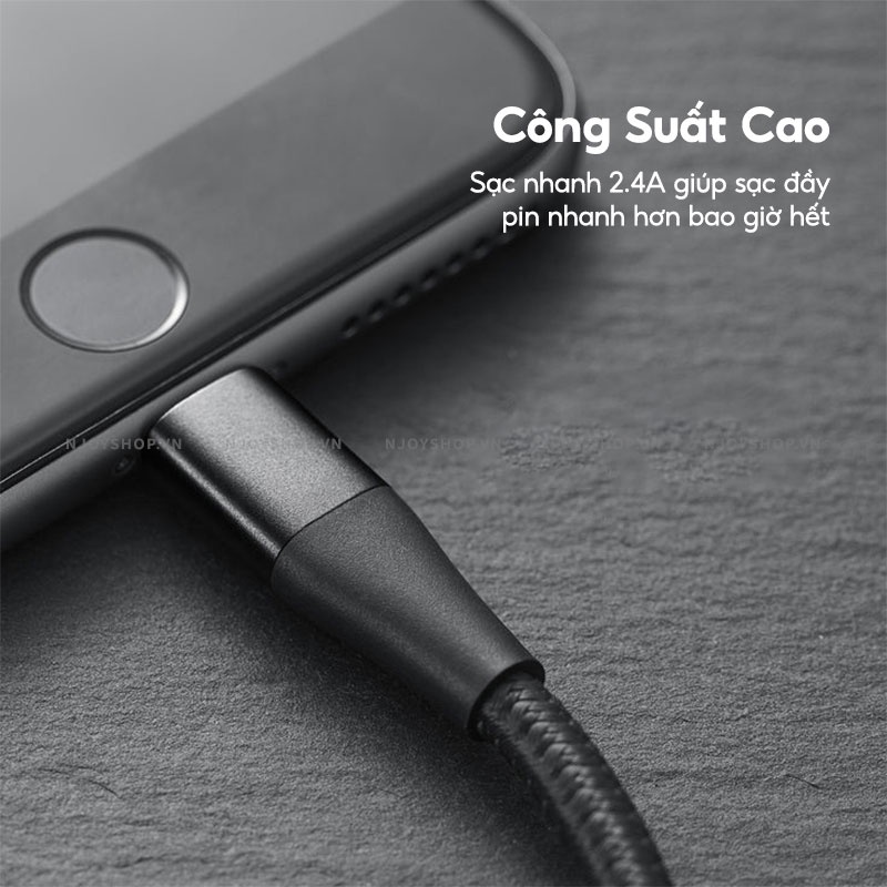 Cáp Sạc Nhanh ANKER Powerline+ II Dây Nylon Siêu Bền Chống Gãy Chân Cắm USB to L Njoyshop