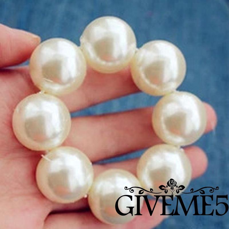 Dây cột tóc đính ngọc trai thời trang