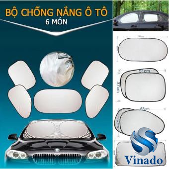 Bộ 6 Tấm Chắn Nắng Tráng Bạc