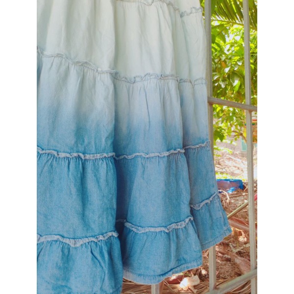 CHÂN VÁY XÔ NHẬT OMBRE 2HAND