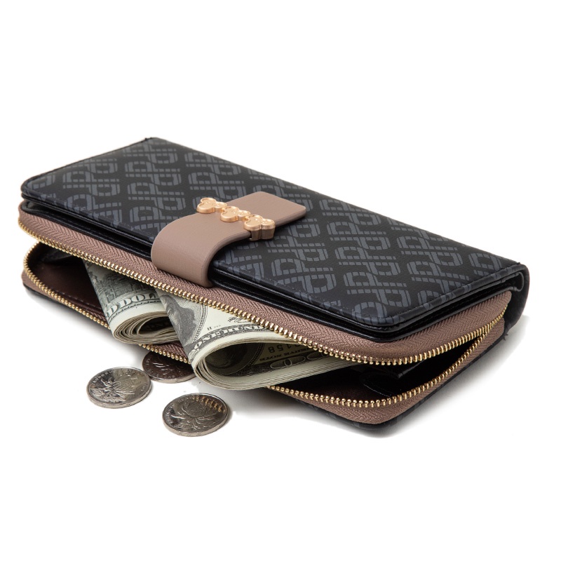 Ví Nữ Cầm Tay Có Khóa Kéo