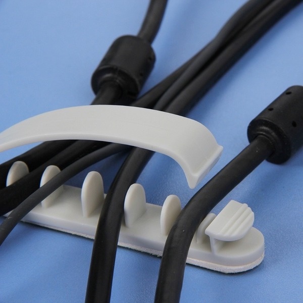 Bộ 10 Giá Đỡ Cố Định Dây Cáp Bằng Nhựa Tiện Dụng