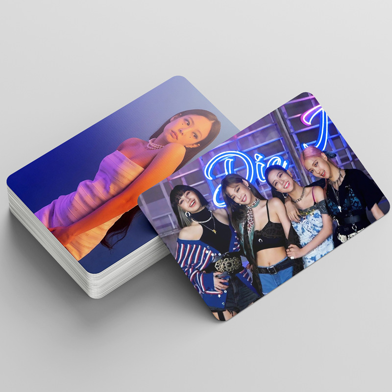 Hộp 54 Lomo Card In Hình Nhóm Nhạc JENNIE ROSIE LISA JISOO Blackpink THE ALBUM Photocard