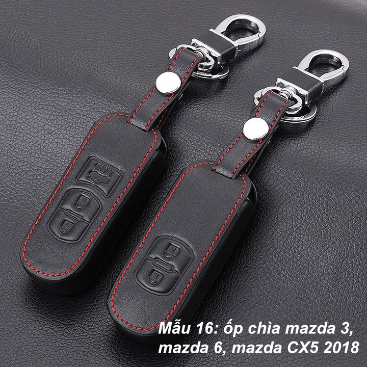 Bao da Chìa Khóa Xe Mazda 2,3 6, CX-3, CX-5, CX-8 - 3 Nút