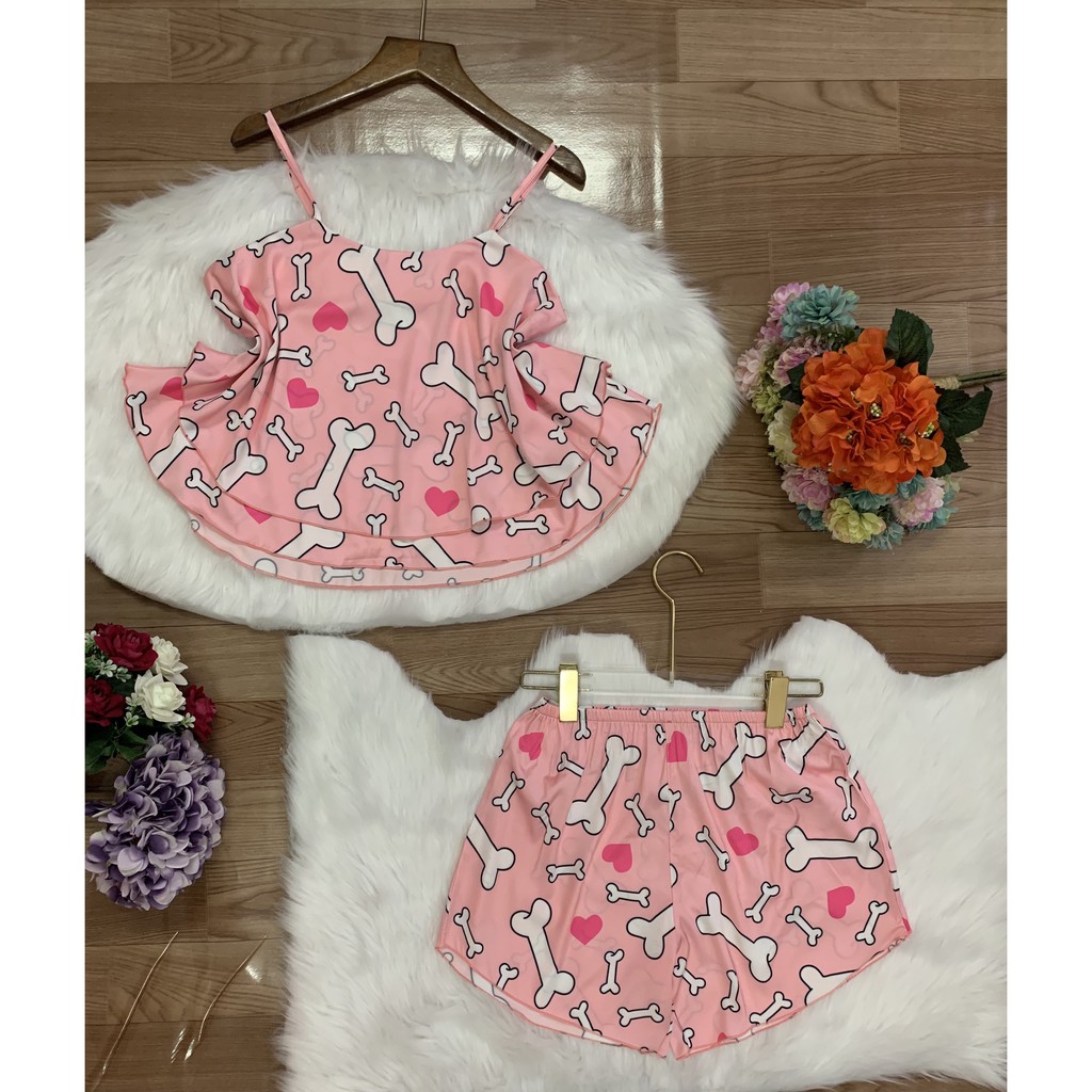 [ Mã WASTRUN4 giảm 10% tối đa 30K đơn 99K] Đồ ngủ 2 dây vải latin cao cấp | BigBuy360 - bigbuy360.vn