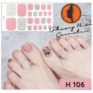 Set 22 miếng sticker dán móng chân siêu xinh