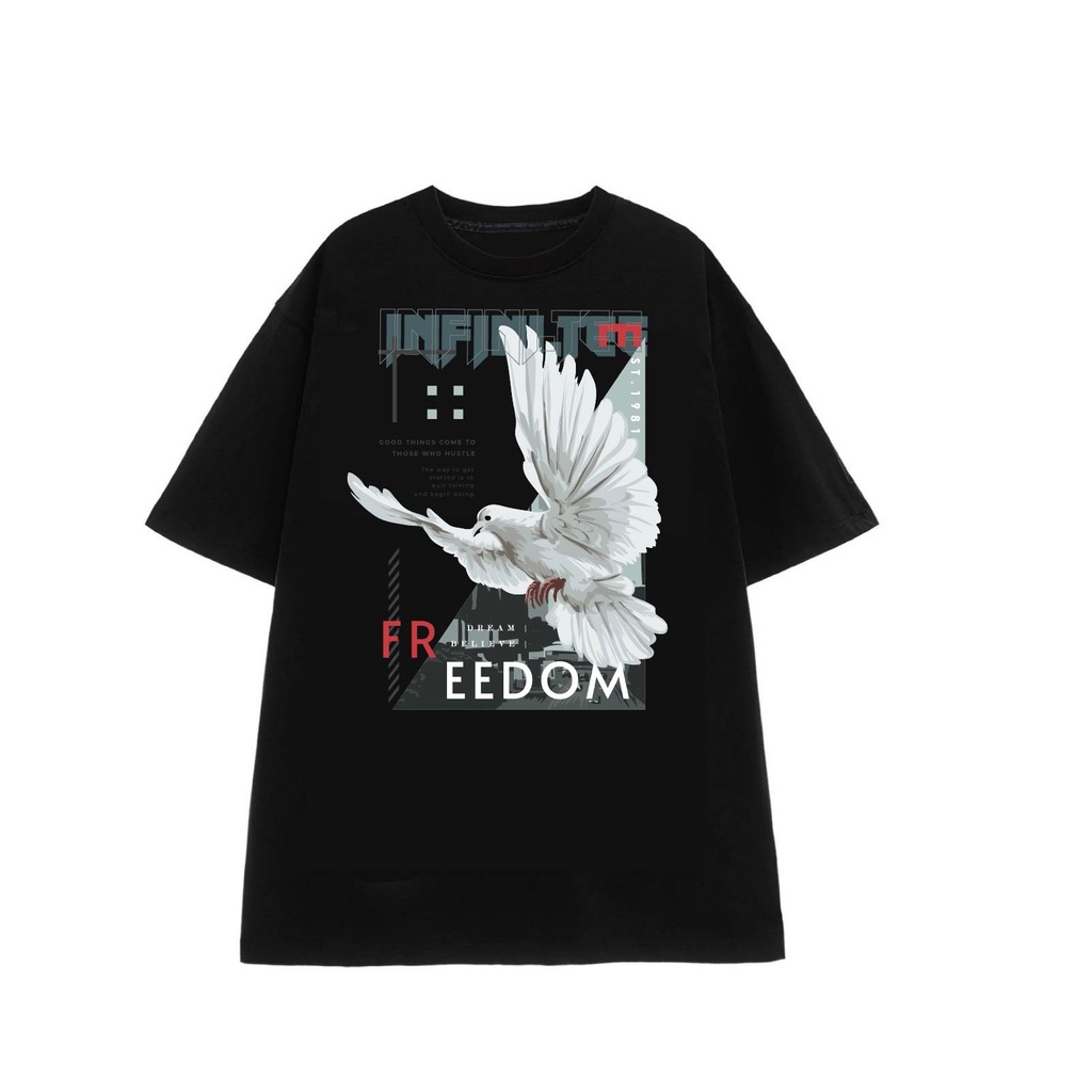 Áo thun INFINITEE Fni0039, Thun 100% Cotton - form rộng Unisex.