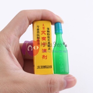 Nhỏ rận cho chó mèo