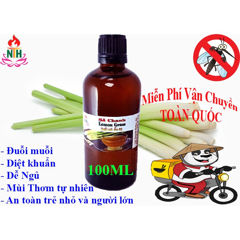 TINH DẦU SẢ CHANH 100ML XÔNG PHÒNG, GIẢI CẢM,KHỬ MÙI,  DIỆT KHUẨN, THƠM PHÒNG