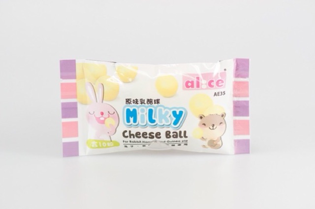 Phô mai viên, thức ăn vặt cho hamster, sóc, thỏ, bọ. Phô mai Alice