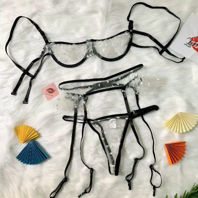 Đồ lót sexy kèm kẹp tất ren sexy có gọng, Sexy lace underwear | BigBuy360 - bigbuy360.vn