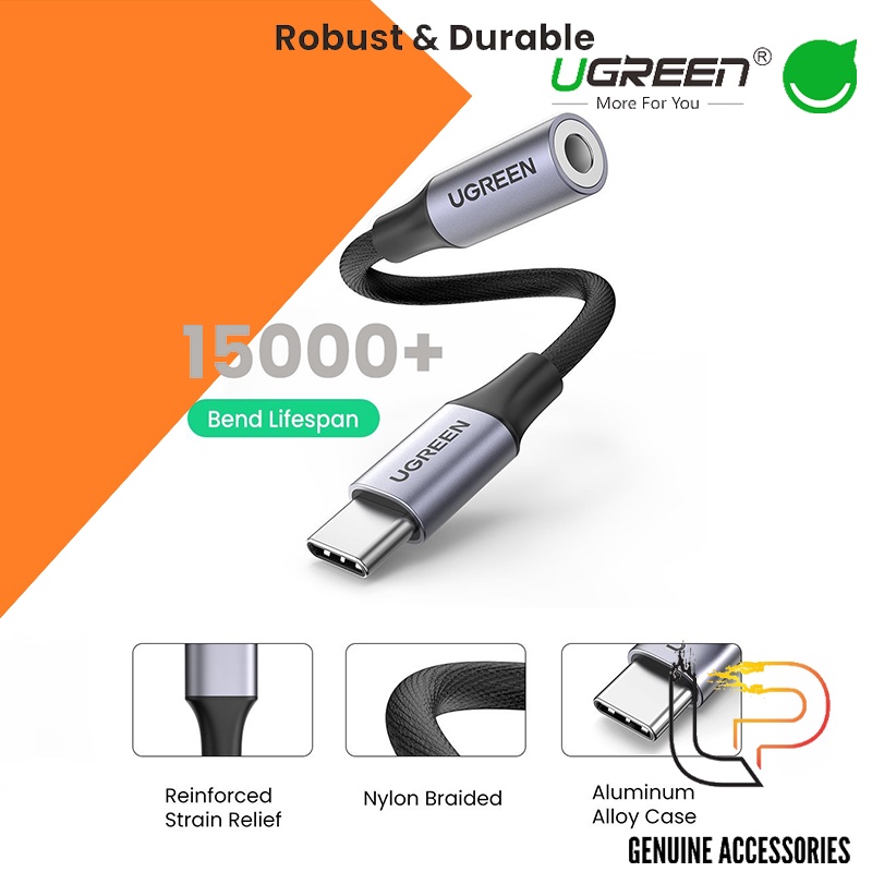 Cáp Chuyển USB Type-C ra Audio 3.5mm UGREEN 80154