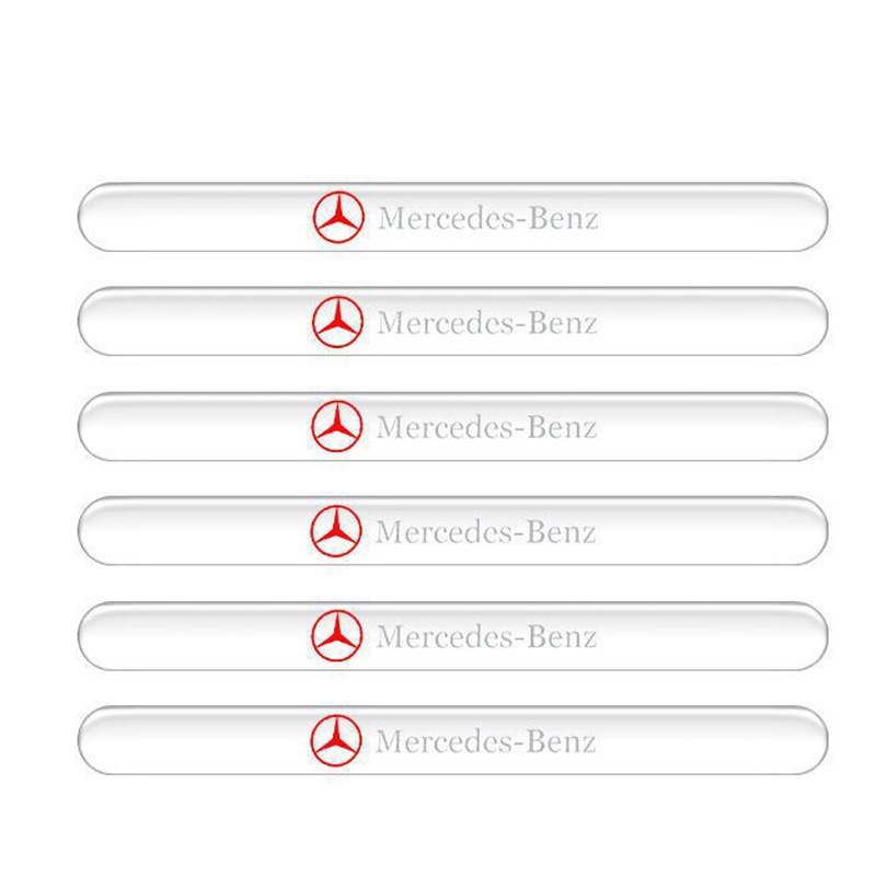 Bộ 10 miếng dán hõm cửa tay nắm ô tô Mercedes Benz , miếng dán silicon chống trầy xước hõm cửa oto, xe hơi