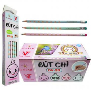 Hộp 12 bút chì định vị trí cầm bút 2B