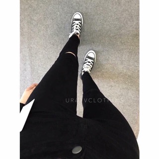 Quần  jean nữ rách gối cực chất ( ảnh thật sp )