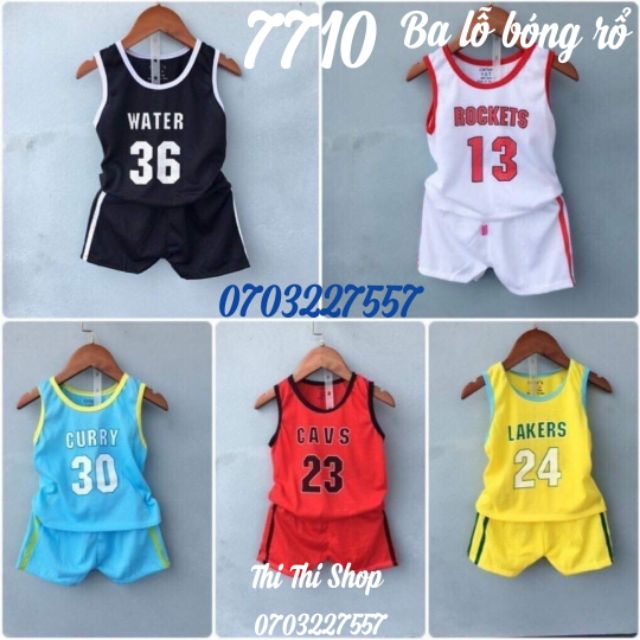 Combo 5 Bộ Quần áo trẻ em 0-4 tuổi BA LỖ BÓNG RỔ/ bé trai/ bé gái / set/ bộ đồ / hot/ sỉ/ dạo/ thời trang
