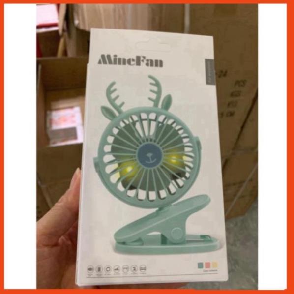 Quạt Mini Tích Điện, Cầm Tay, Để Bàn 6688-24 Xoay 360 Độ