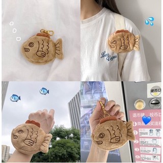 Túi hình con cá màu sắc tươi sáng đựng đồng xu đáng yêu