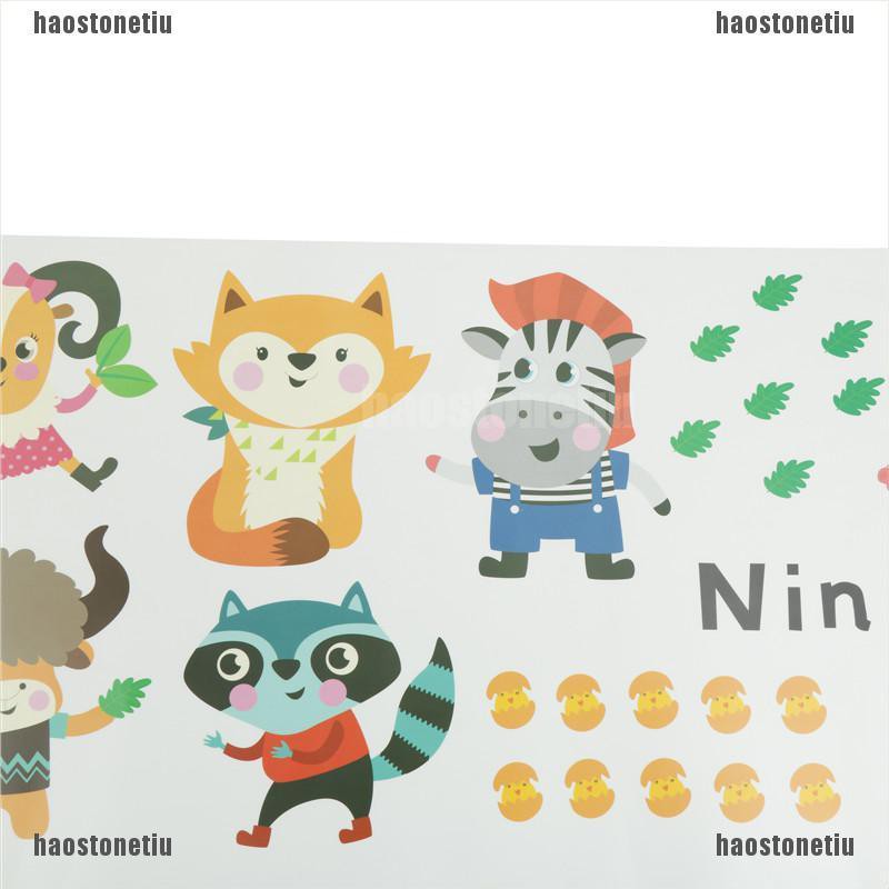 1 Set sticker Dán Tường Trang Trí Phòng Bé Hình Chữ Cái &amp; Con Số